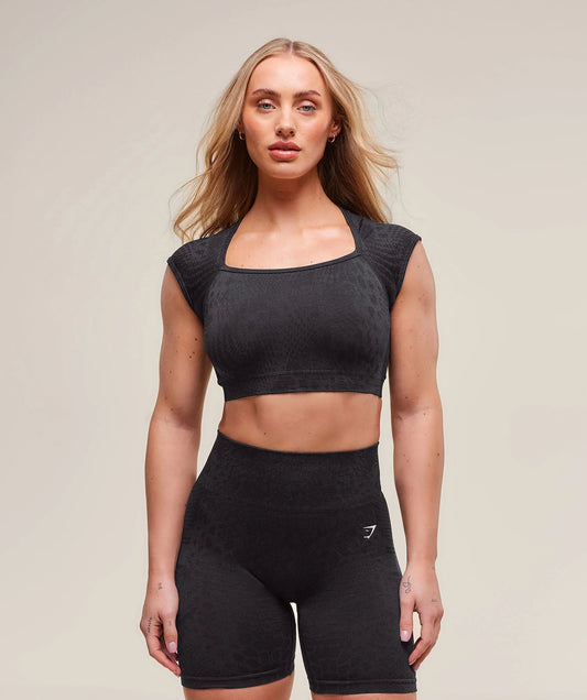 Adapt X Whitney Animal Seamless Crop Top