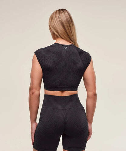 Adapt X Whitney Animal Seamless Crop Top