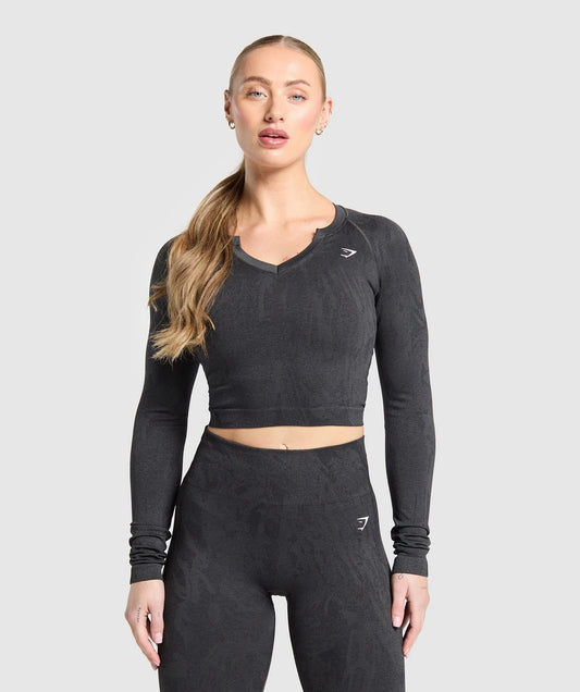 Adapt Camo Seamless Long Sleeve Top - Body fit