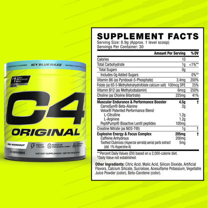 Cellucor C4 - Original Pre-workout 30 servicios