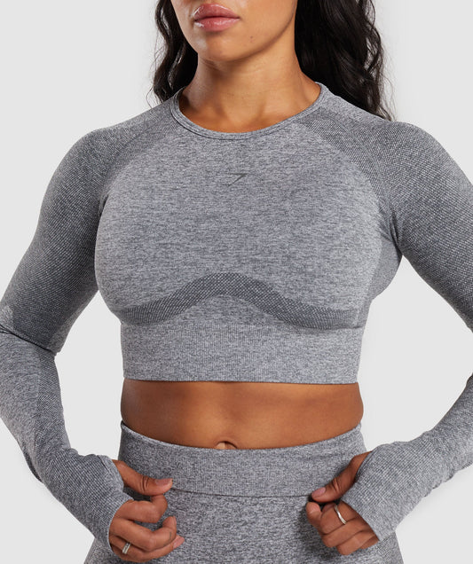 FLEX LONG SLEEVE CROP TOP