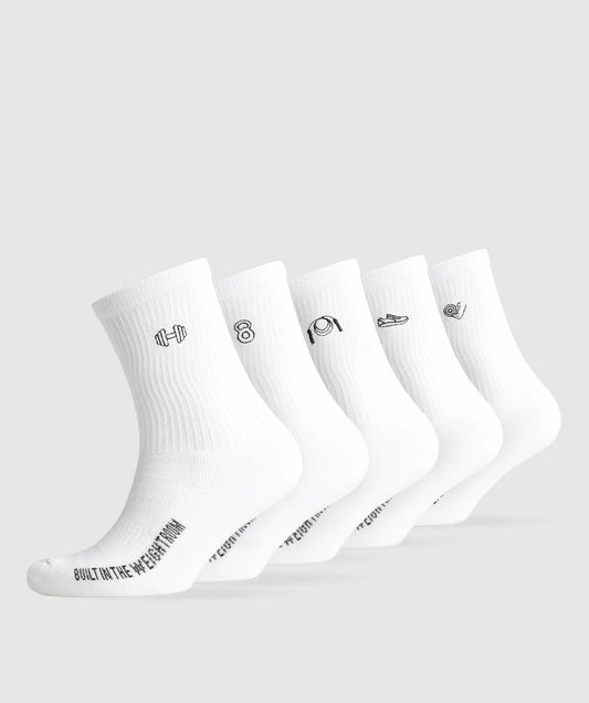 Graphic Conditioning Crew Socks 5pk