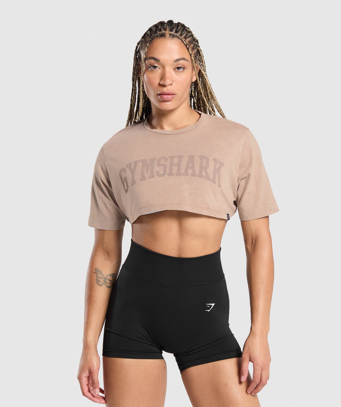 Collegiate Shadow Washed Crop Top