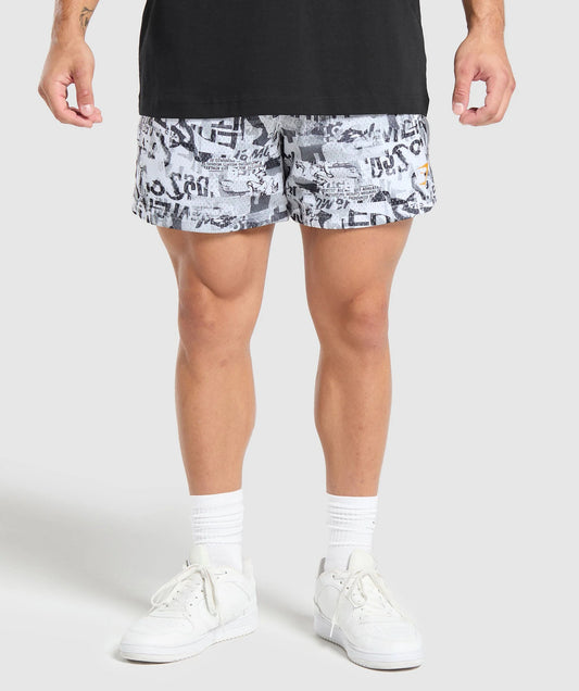 Printed Mesh 5" Shorts - Regular fit