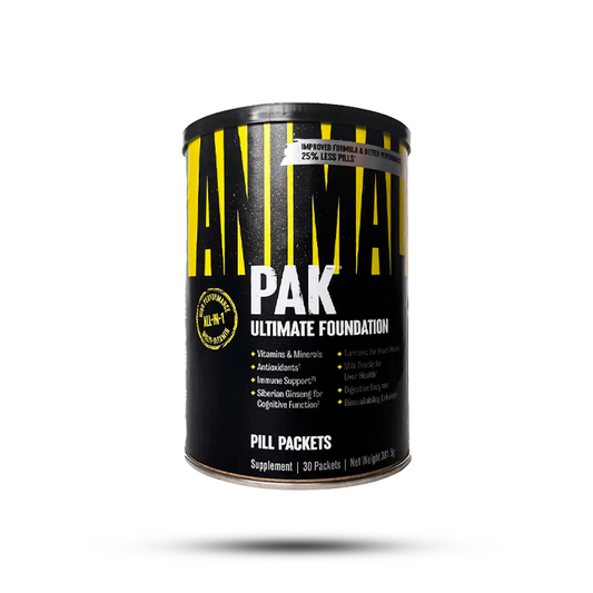 Universal-Animal Pak 44 packs 8 pills - Todo en Uno de Vitaminas y Suplementos - Zinc, Vitaminas C, B, D, Aminoácidos y Más - Multivitamínico