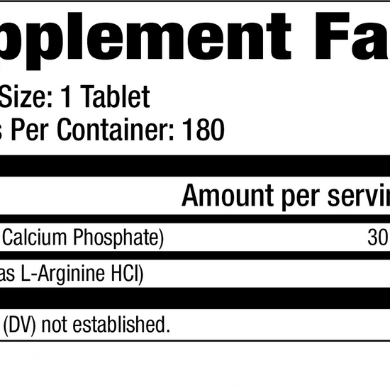 Nutritional Information for Default Title